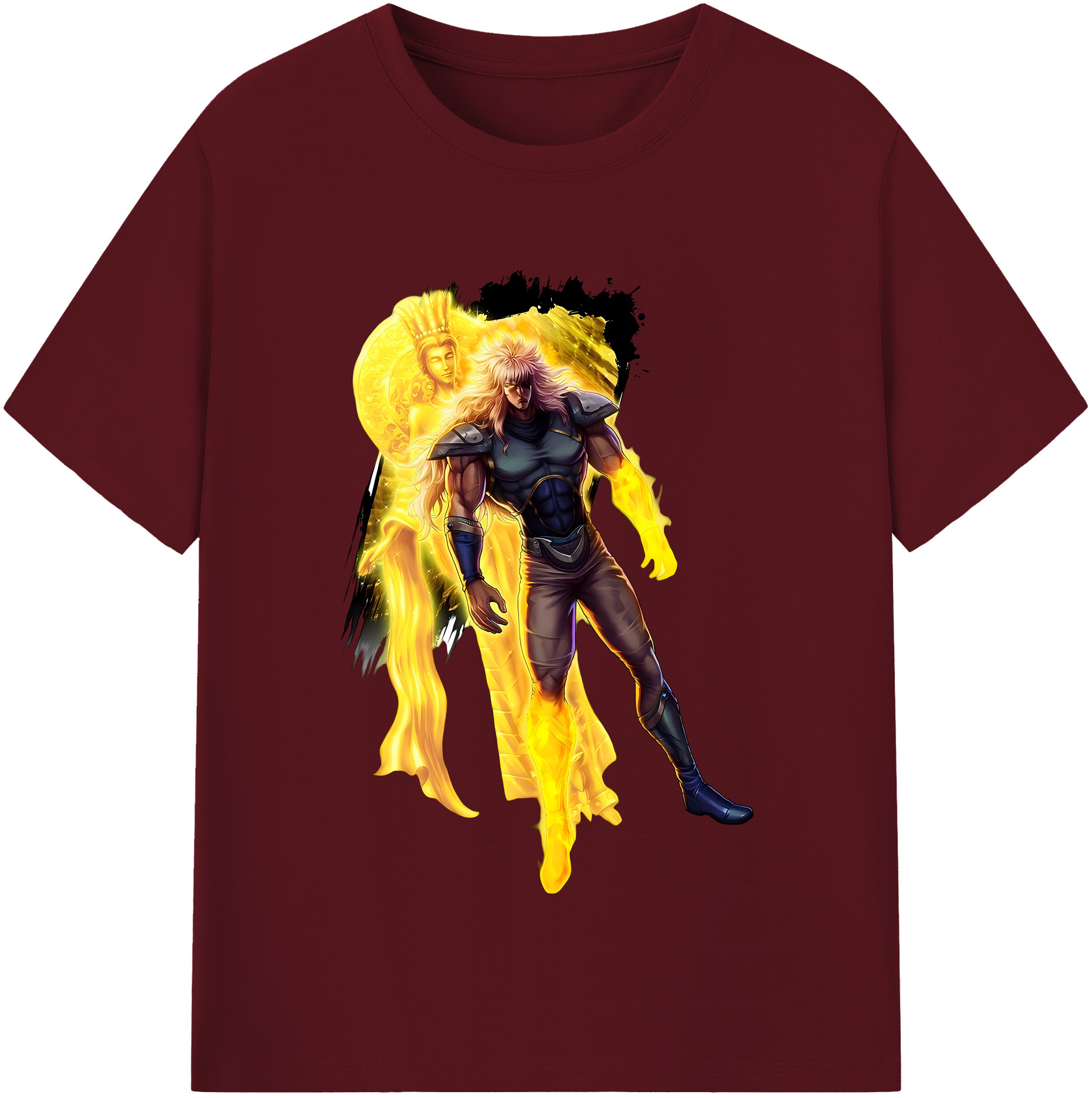 （画像用） 北斗の拳 Fist of the North Star 綿100％半袖Tシャツ（フロントプリント）